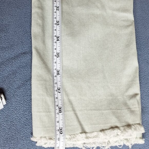 Frankie & Stella Plus Size High Rise Cropped Skinny Jeans 22W Pistachio Green - Picture 14 of 16